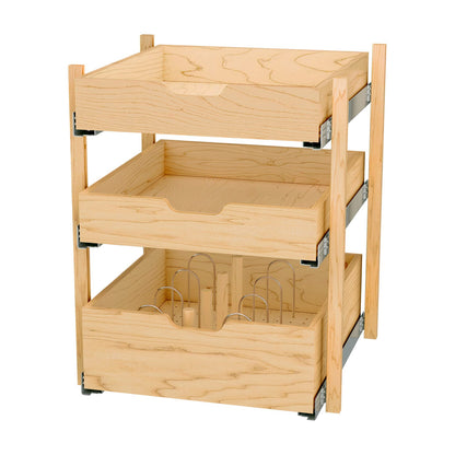 Rev-A-Shelf Wood Pilaster System Kit, Natural Maple, 24"