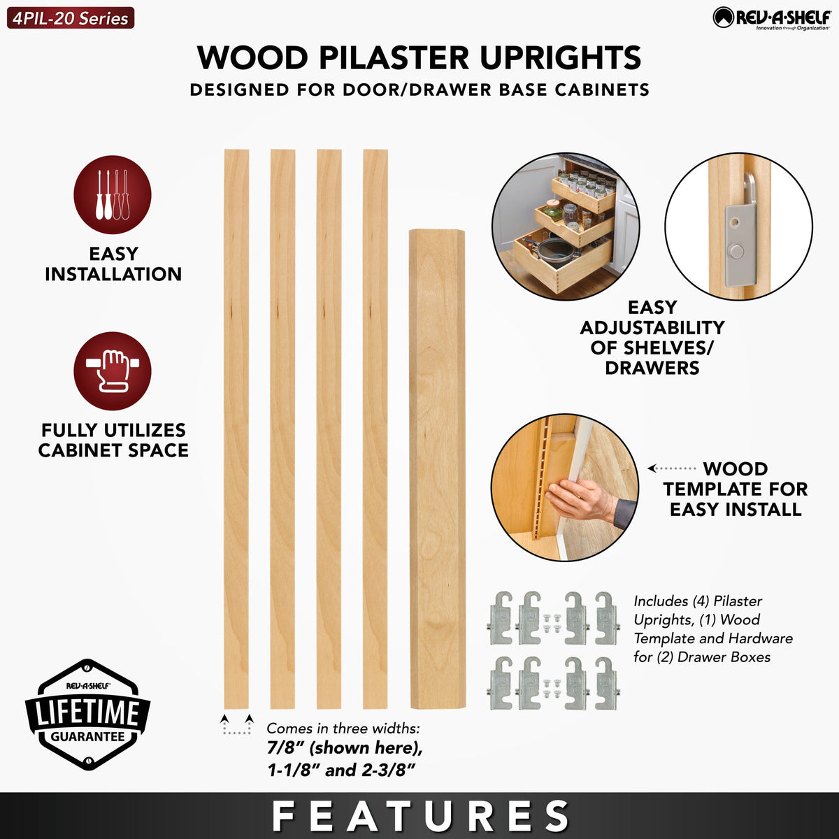 Rev-A-Shelf Wood Pilaster System
