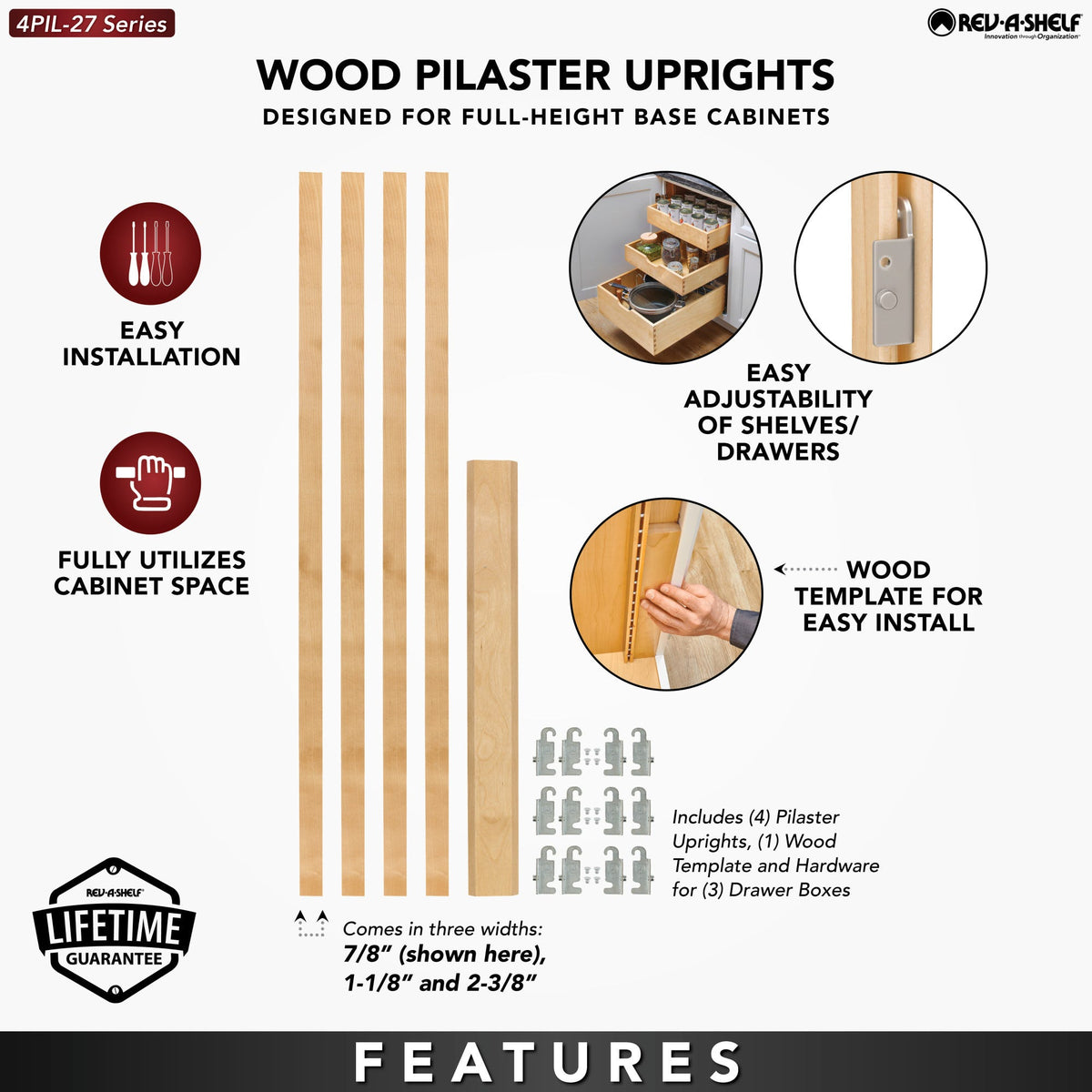Rev-A-Shelf Wood Pilaster System