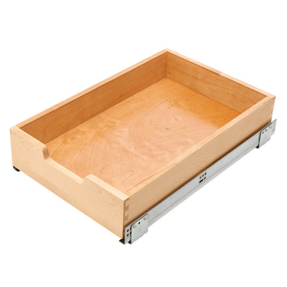 Rev-A-Shelf Wood Pullout Drawer with Soft-Close for 18" Base Cabinets, natural maple