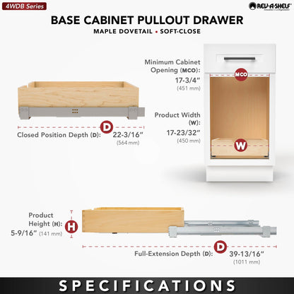 Rev-A-Shelf Wood Pullout Drawers with BLUM Soft-Close