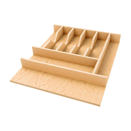 Rev-A-Shelf Wood Right Fit Cutlery Drawer Insert, Natural Maple, 16-7/32"