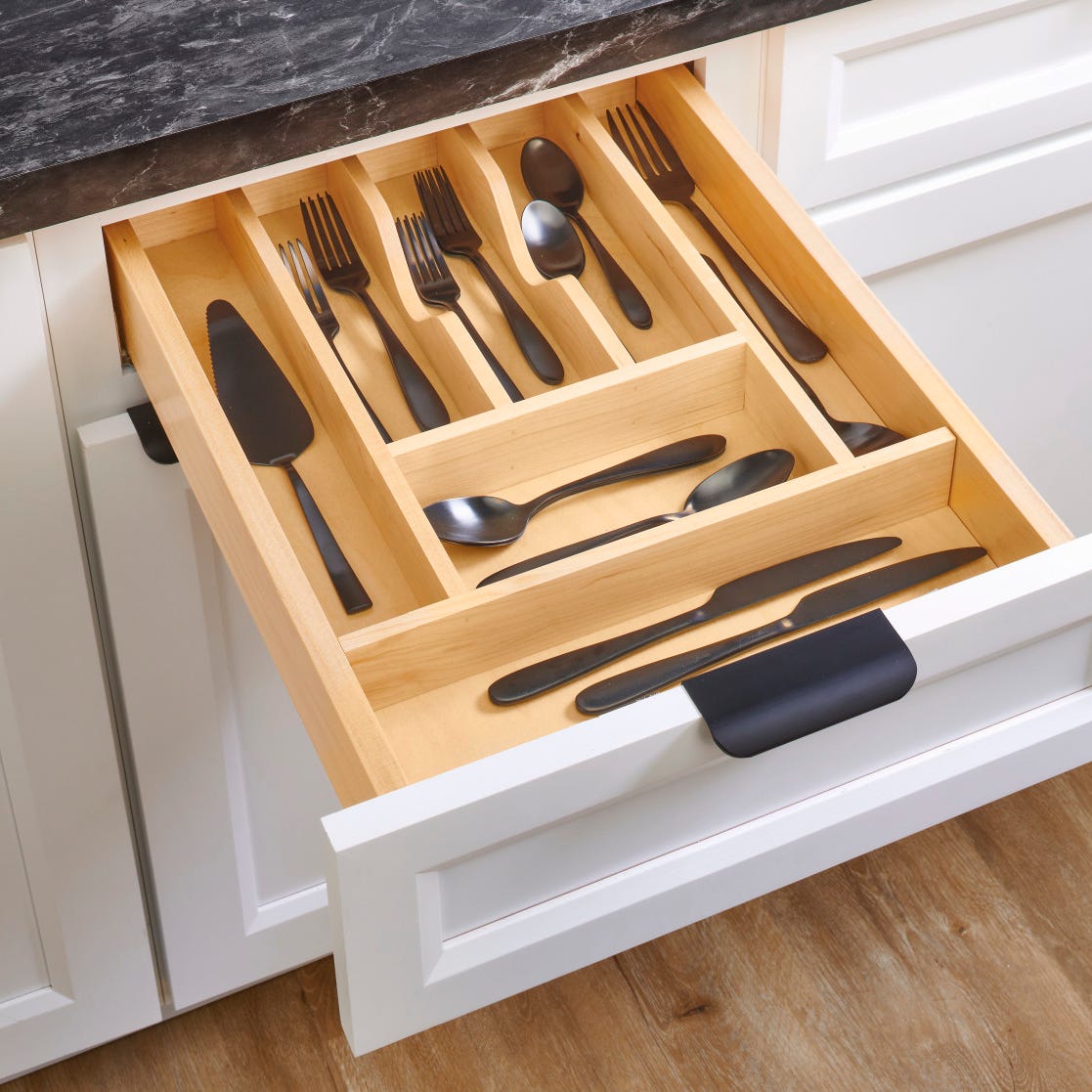 Rev-A-Shelf Wood Right Fit Cutlery Drawer Insert