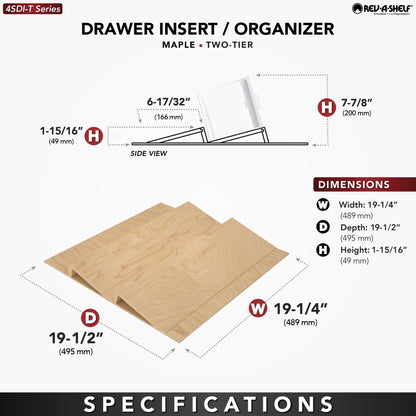 Rev-A-Shelf Wood Spice Drawer Insert