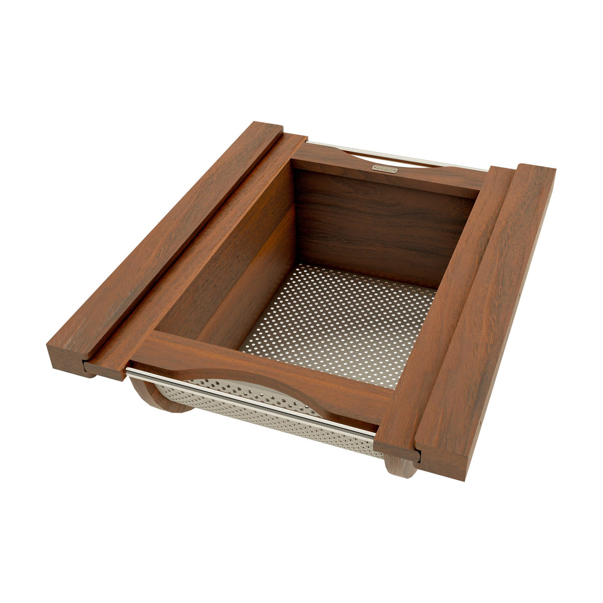 Rev-A-Shelf Wood/Stainless-Steel Produce Pullout Baskets, Walnut, 18"
