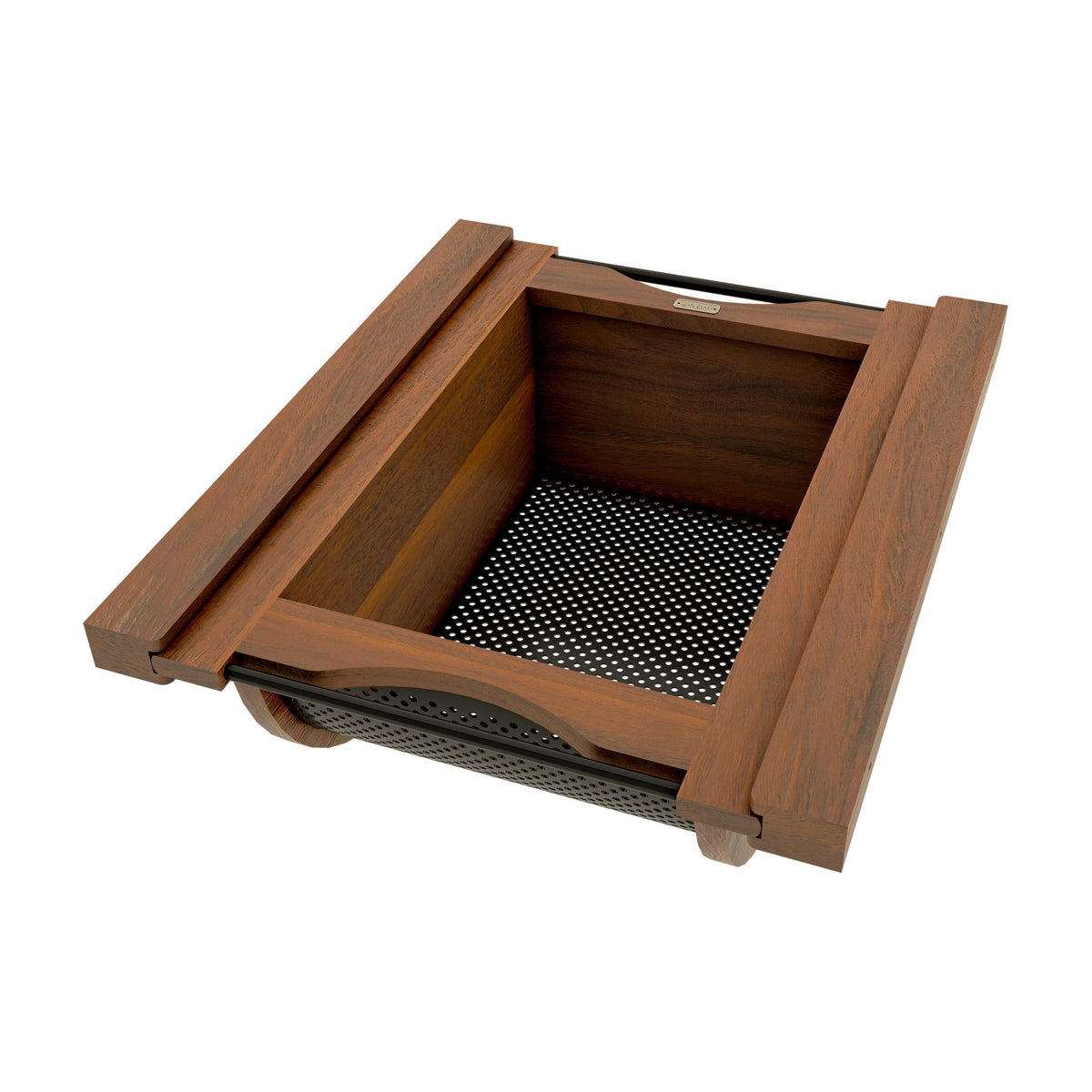 Rev-A-Shelf Wood/Stainless-Steel Produce Pullout Baskets, Walnut, 18"