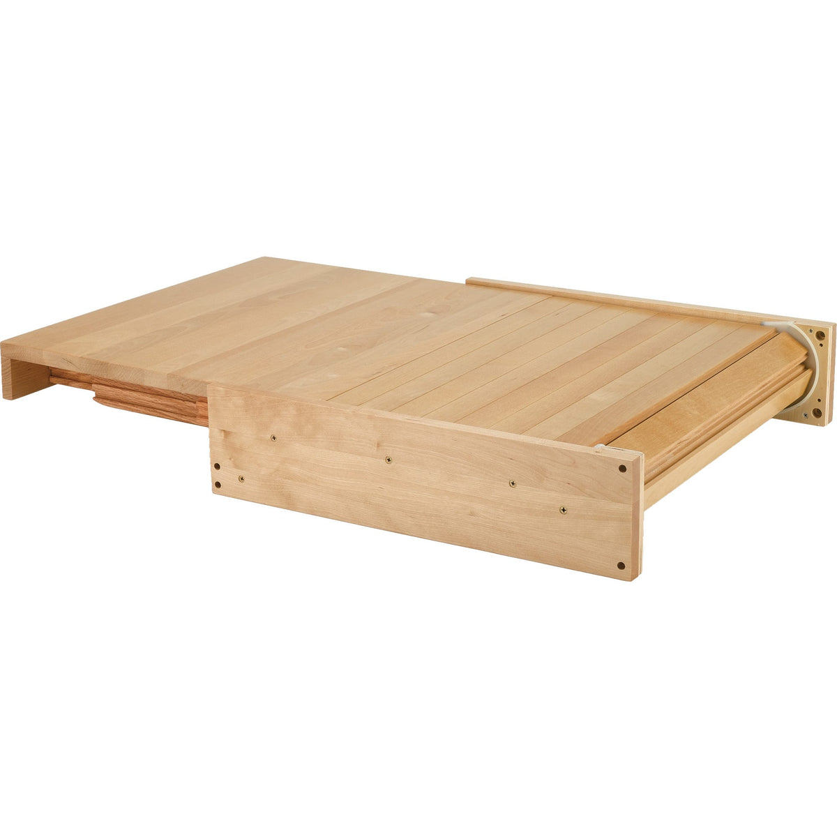 Rev-A-Shelf Wood Tambour Table, Natural Maple, 22"