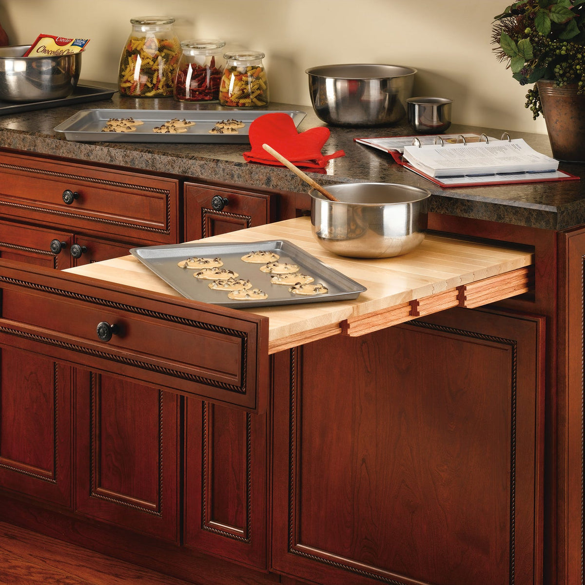 Rev-A-Shelf Wood Tambour Table