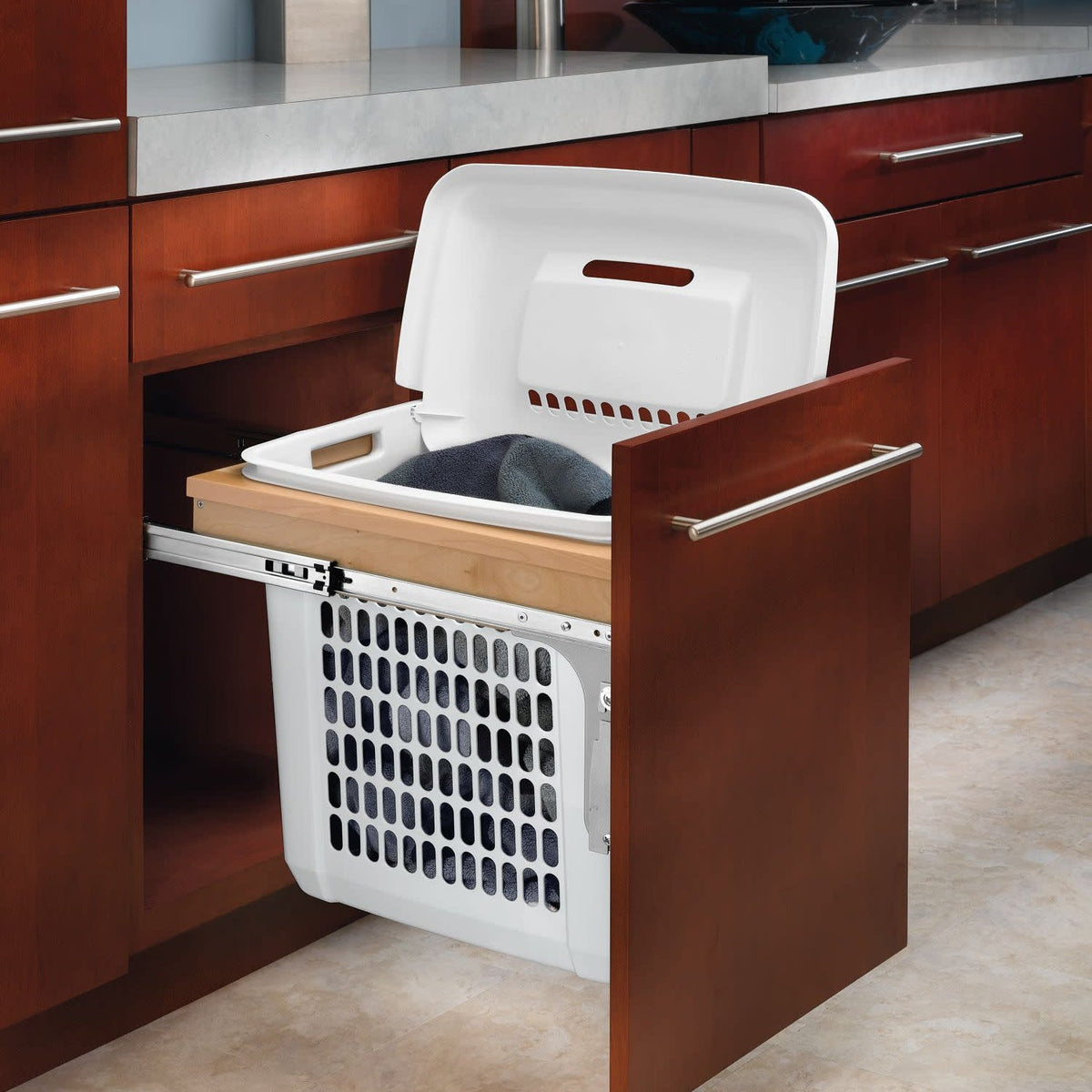 Rev-A-Shelf Wood Top Mount Hamper