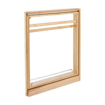 Rev-A-Shelf Wood Towel Bar Filler Pullout Organizer, Natural Maple, 3"