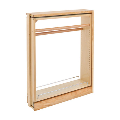 Rev-A-Shelf Wood Towel Bar Filler Pullout Organizer, Natural Maple, 6"