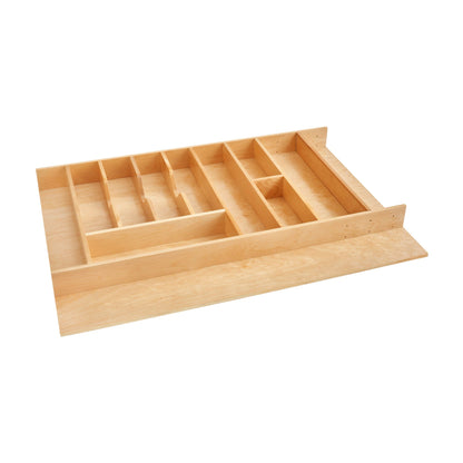 Rev-A-Shelf Wood Trim to Fit Drawer Utensil/Cutlery Tray Insert, Natural Maple, 33-1/8"