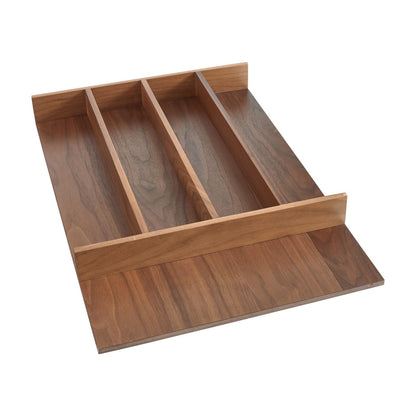 Rev-A-Shelf Wood Utensil Tray Insert, Walnut, 15-1/8"