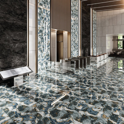 Majestic Blue Color Body Porcelain Tile