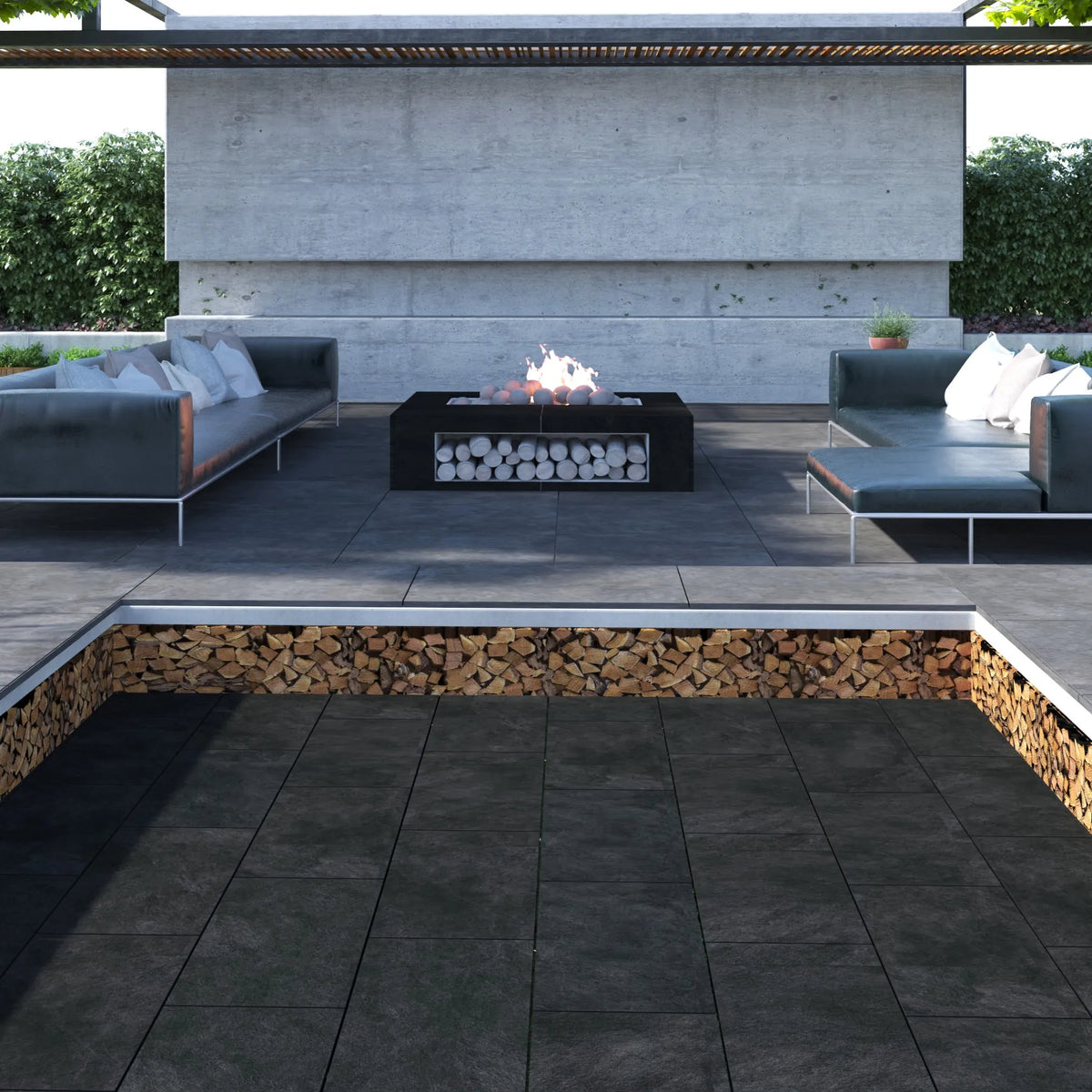 Novus Basalt Sintered Stone Pavers