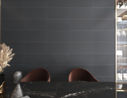 Ornate Black Line Color Body Porcelain Tile