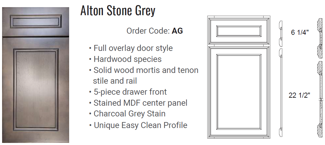 SGG-Alton Stone Grey Double Shaker