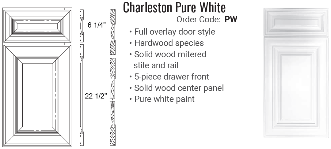 SGG-Charleston Pure White Raised Panel
