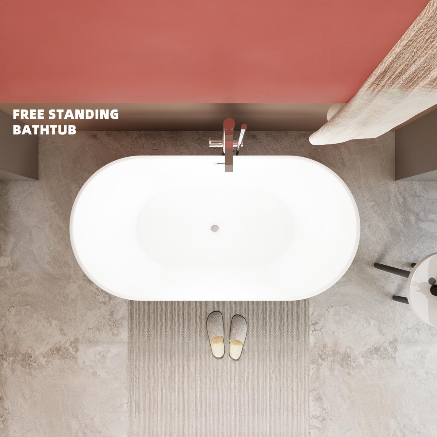 Scylla 67" Freestanding Bathtub