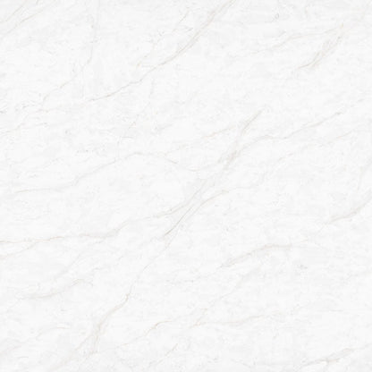 Calacatta Amora silica free quartz slab by Stratus Surfaces, square close up of the stone pattern