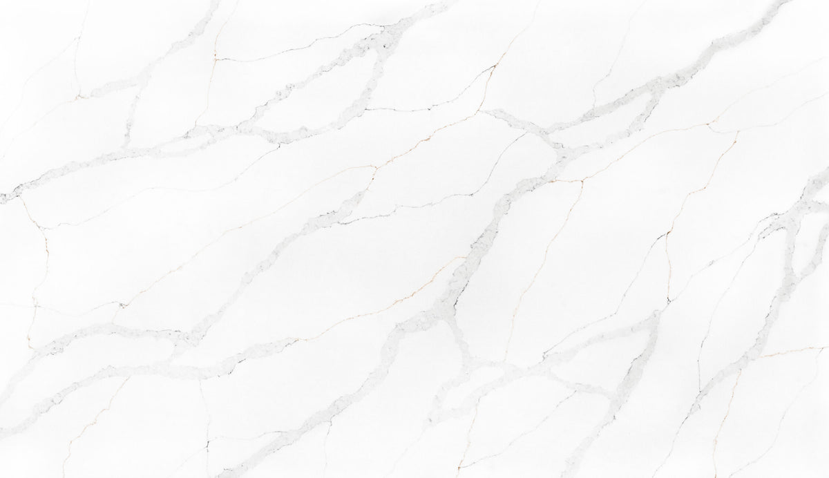 Calacatta Lore silica free quartz slab sample by Stratus Surfaces