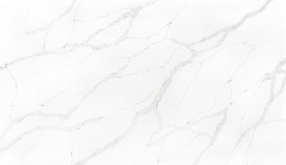 Calacatta Lore silica free quartz slab sample by Stratus Surfaces