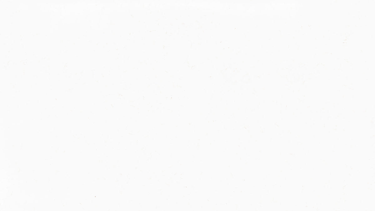 Gold Carrara silica free quartz slab by Stratus Surfaces, white with light gold veining, polished finish