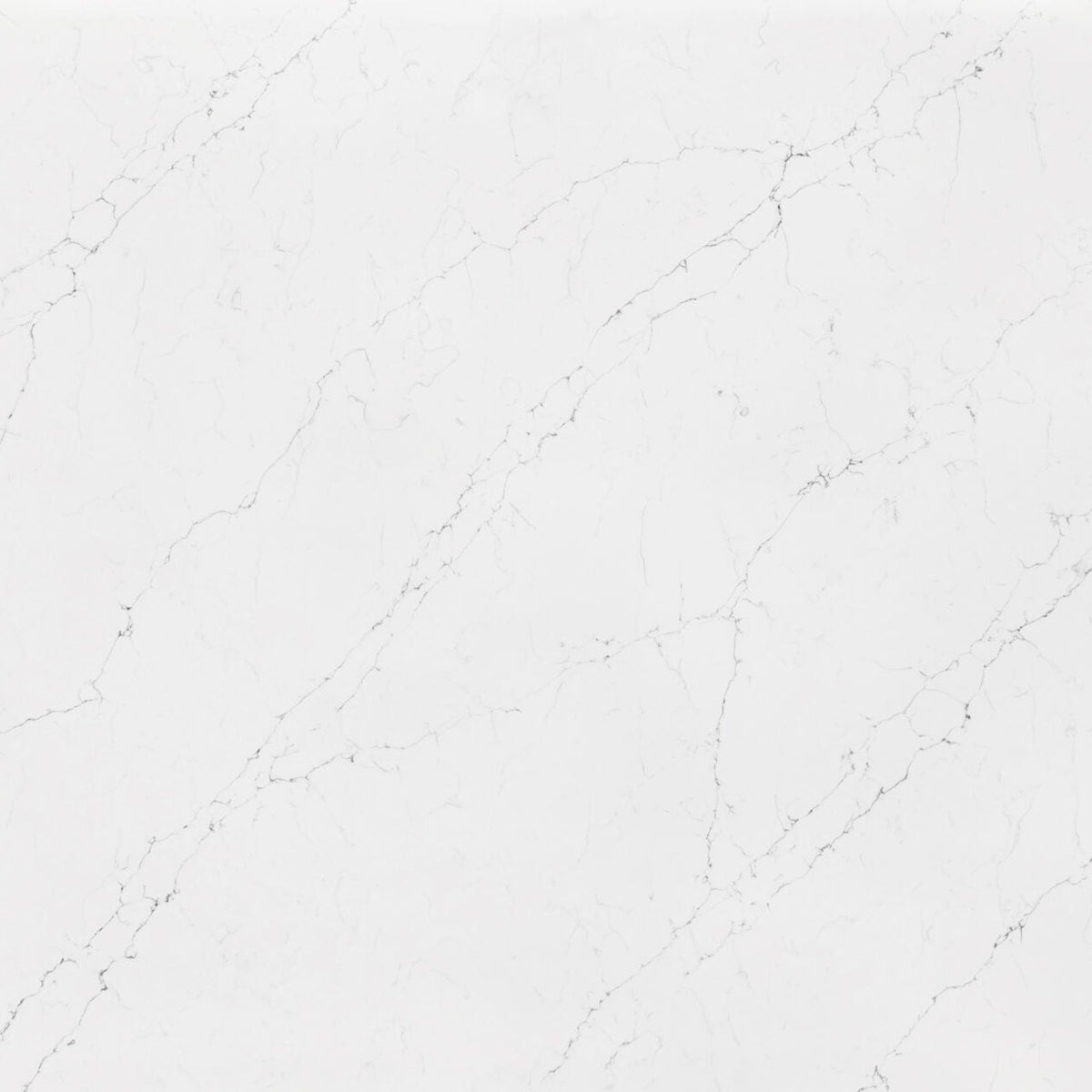 Lenox Grigio silica free quartz slab by Stratus Surfaces, square close up of the stone pattern