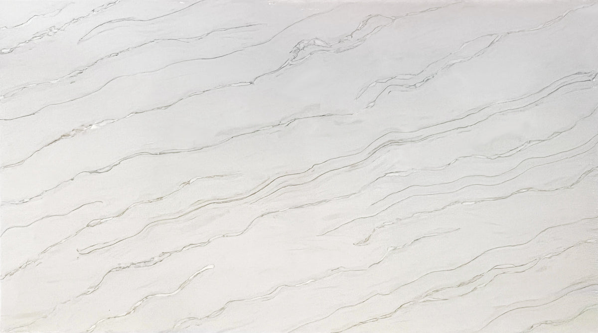 Lucia Macaubas Matte silica free quartz slab sample by Stratus Surfaces