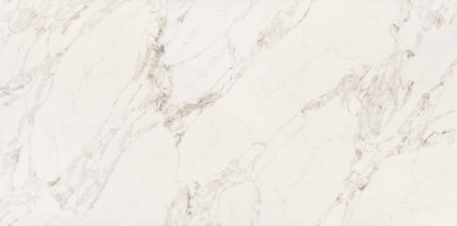Regal Arabescato Gold Matte silica free quartz slab sample by Stratus Surfaces