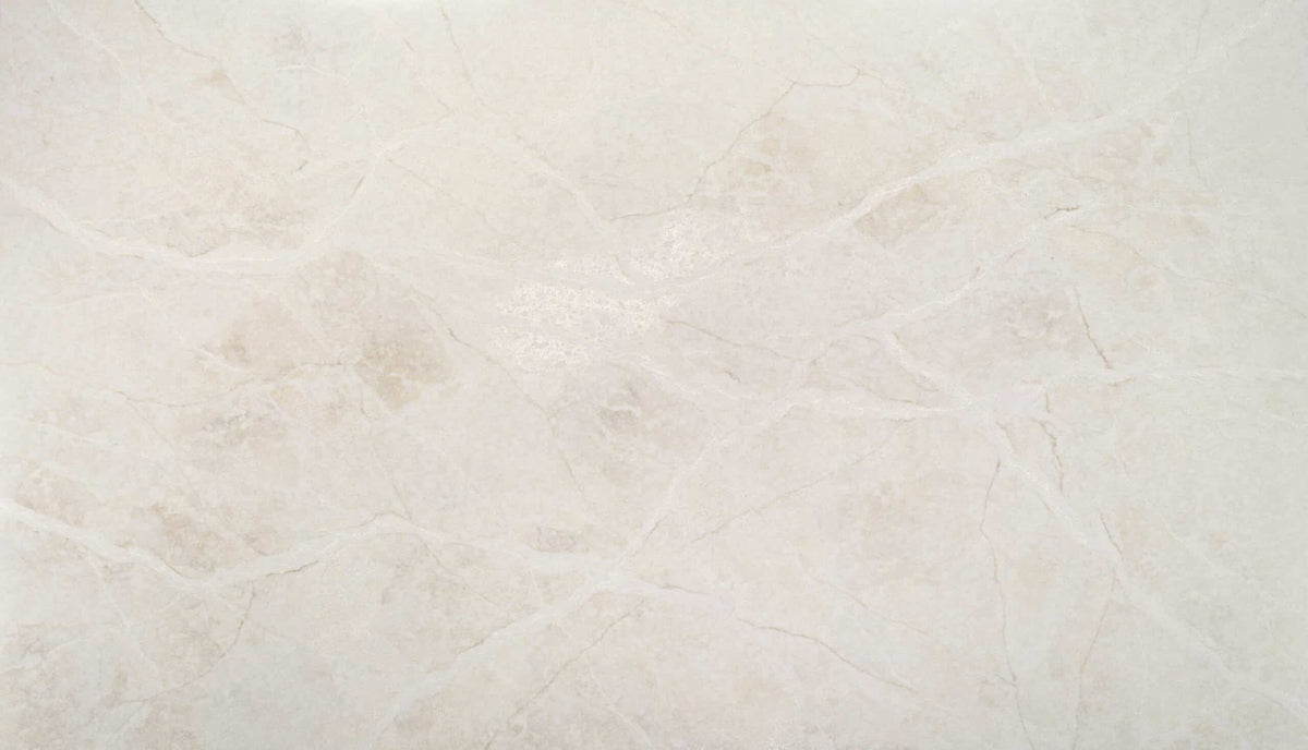Taj Celine Matte silica free quartz slab sample by Stratus Surfaces