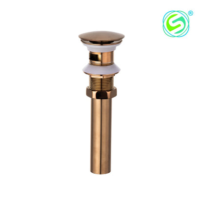 Icarus Drain Pop - Brushed Rose Gold Without Overflow