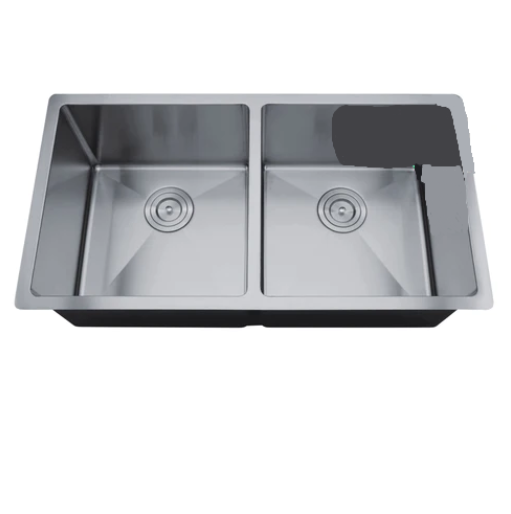 Kennedy 36 inch stainless steel undermount double basin kitchen sink, 16 gauge
