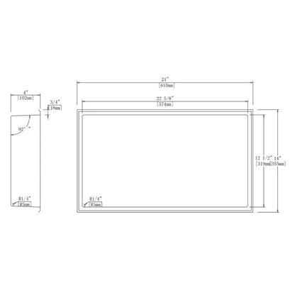 Marcellus Stainless Steel Recessed Shower Niche