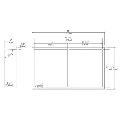 Marcellus Stainless Steel Recessed Shower Niche