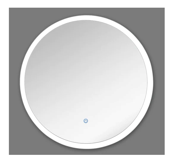 Parisa Round LED Mirror, round frameless LED wall mirror