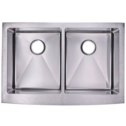 Ronny 33" Stainless Steel Apron / Farmhouse Double Basin Kitchen Sink
