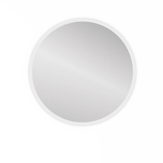 Bosco 32 inch Round LED Mirror, frameless, perimeter LED ring, wall-mounted