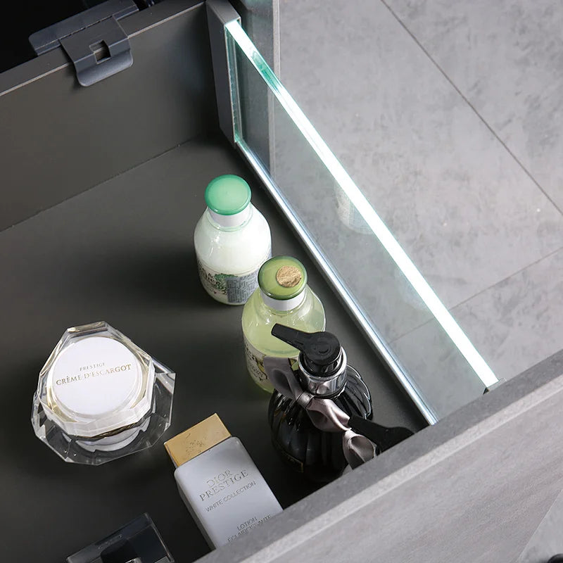 Freda 40" Wall Mounted Bathroom Vanity with Ceramic Integrated Sink Top