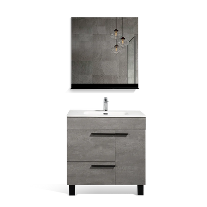 Gill 24" Freestanding Bathroom Vanity with Ceramic Integrated Sink Top