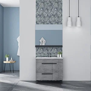 Gill 36" Freestanding Bathroom Vanity with Ceramic Integrated Sink Top