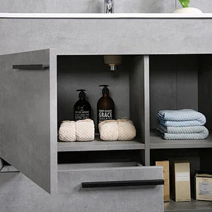 Gill 36" Freestanding Bathroom Vanity with Ceramic Integrated Sink Top