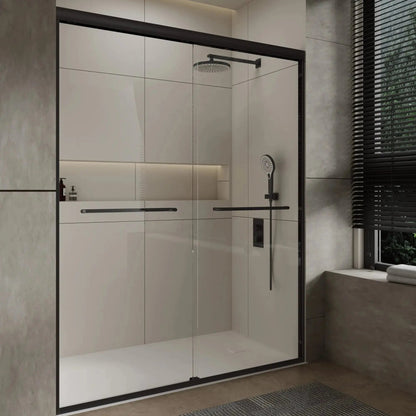 Additional view of the Preston 72 inch sliding shower door, 5/16 inch tempered glass
