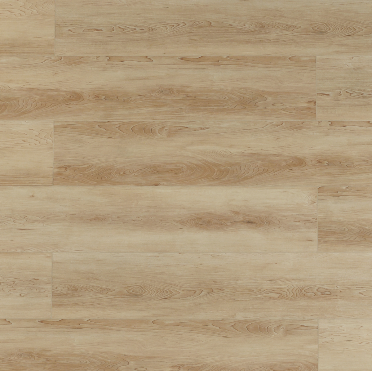 Golden Hour waterproof SPC vinyl plank flooring, warm matte wood look, EIR texture, beveled 60 inch planks