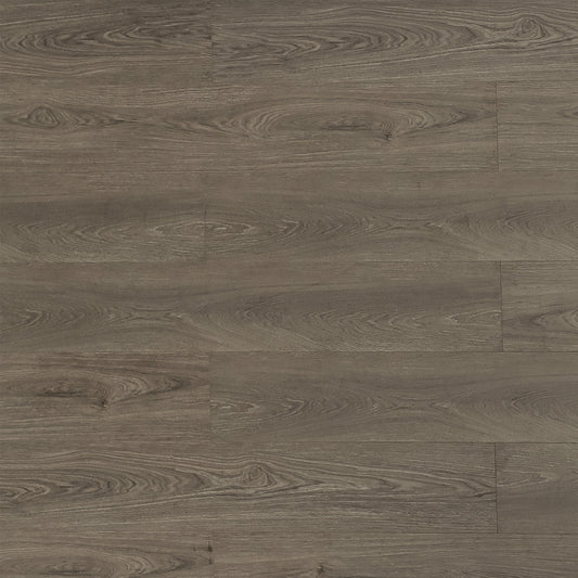 Nubian water resistant laminate flooring, attached 2 mm EVA pad, AC4 commercial grade, matte wood look