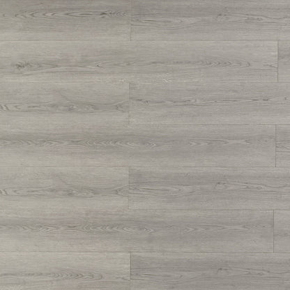 Oyster water resistant laminate flooring, matte wood look, bevel edges, 10 mm thick, EIR texture