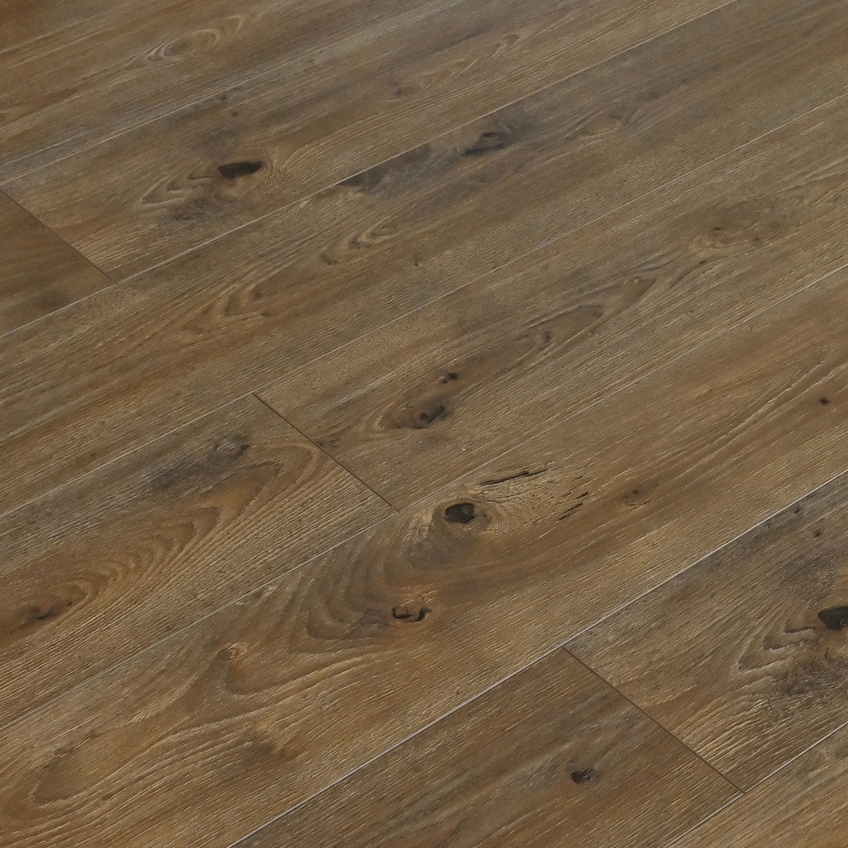 Ruby Redford water resistant laminate flooring, beveled 72 by 8 inch boards, EIR texture, matte wood look