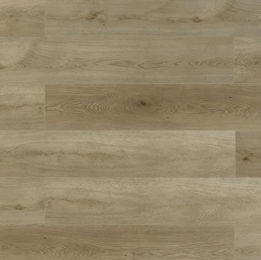 Safari Clay waterproof SPC vinyl plank flooring, EIR grain texture, 20 mil wear layer, 6 mm core