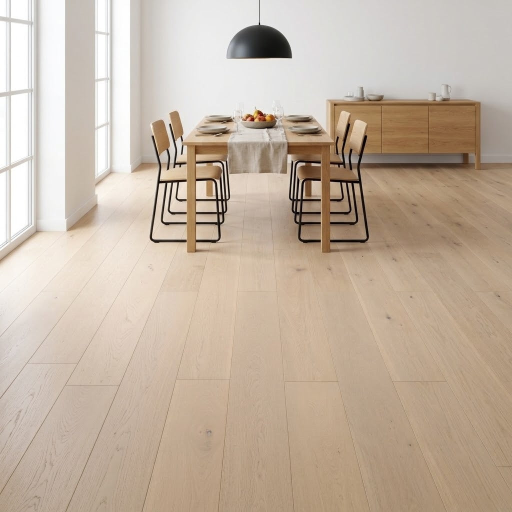 Progettista #127 Engineered Wood Flooring installed in a dining room