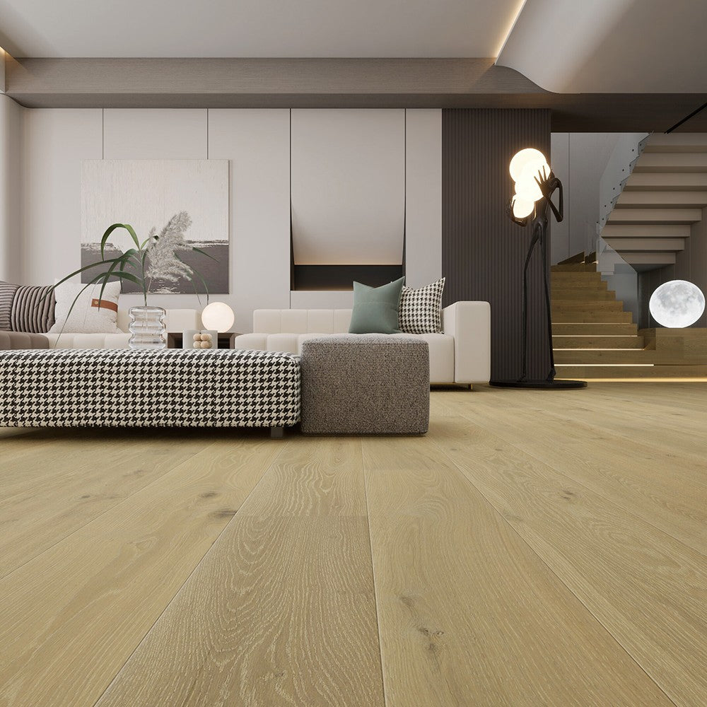 Stella #8307 Engineered Wood Flooring installed in a modern living room